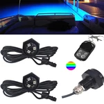 Rgb Led 1/2IN Npt Boat Drain Plug Underwater Lights With 4-KEY Rf Remot.... Fixed Price $107.67.