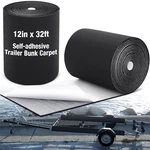 Black Boat Trailer Bunk Carpet 12" X 32' With Adhesive For Marine Use. Fixed Price $51.16.