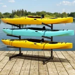 Baotree Heavy Duty Freestanding Kayak Storage Rack, Adjustable Metal For 3. Fixed Price $166.87.