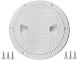 6" White Circular Inspection Port Marine Access Hatch Cover, Boat Abs Round Non. Fixed Price $29.99.