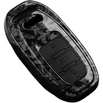 Abs Carbon Fiber Key Case Cover For Audi Q3 Q5 Q7 A3 A4 A5 A6 A7 A8 Rs. Fixed Price $19.94.