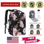 Customizable Camera Gear Backpack - Waterproof, Adjustable Straps, Stylish Peony. Fixed Price $107.99.