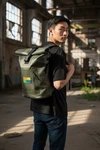 Filson Drybag/backpack 20X13X6 W/squeak Clean Sound Studios Logo #20261030. Fixed Price $99.00.