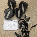 Yakima Mako Aero Kayak Saddles (2 Pair) Black #4019. Fixed Price $100.00.