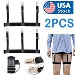 2PCS Men Hidden Shirt Stays Holder Garters Belt Non Slip Elastic Locking Clamps. Fixed Price $8.79.