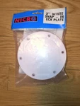 Marinco N10863DW Snap-in Deck Plate, 3" White. Fixed Price $12.99.