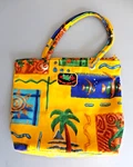 Cabo San Lucas B.c.s. Colorful Tote Beach Bag Top Zipper Closure Canvas 15 X 18. Fixed Price $13.99.