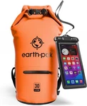 Earth Pak Waterproof Dry Bag With Zippered Pocket - 10L, Orange. Fixed Price $33.65.