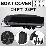 Neverland 21-24FT Trailerable Boat Pontoon Cover Waterproof Heavy Duty. Fixed Price $55.09.
