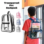 New Clear Pvc Backpack Large Capacity Waterproof Unisex Travel Bag Fast Shipping. Fixed Price $15.99.
