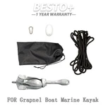 1 New 7.05LB Silver Marine Kayak Folding Anchor Kit For Pwc Canoe Jet Ski. Fixed Price $36.65.