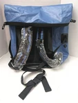 Earth Pak Waterproof Backpack: 55L Heavy Duty Roll-top Closure Blue. Fixed Price $76.47.
