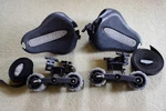 Yakima Mako Kayak Saddles & Hully Rollers W/ Straps Round,square Bars Excellent. Fixed Price $89.00.