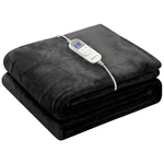 Cozy 10-LEVEL Heated Flannel Throw With Foot Pocket Perfect For Winter Nights. Fixed Price $64.99.