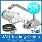 Tmc 12V Electric Galley Water Pump & Faucet Tap/clamp- Boat/caravan/motorhome/rv. Fixed Price $50.43.