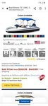 3 Bow Boat Bimini Top Summerset Canvas 72" Long, Fits 85"- 90" Wide. Fixed Price $249.00.