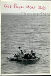 1991 Press Photo Cuban Refugees Float On Raft Near Key West, Florida. Fixed Price $24.99.