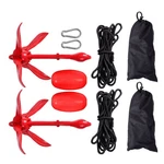 2* Folding Anchor Kit Marine Kayak With 26.2 Ft Rope Buoy For Pwc Canoe Jet Ski. Fixed Price $28.75.