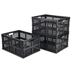 Aebeky 3-PACK Plastic Collapsible Storage 17.35"X13.2"X9", Black. Fixed Price $75.99.
