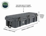 Overland Vehicle Systems D.b.s.dark Grey 117 Qt Dry Box W/ Wheels, Bottle Opener. Fixed Price $299.99.