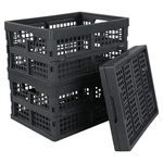 Idotry 3-PACK 15 Plastic Stacking Folding Storage Crates, Stackable Collaps.... Fixed Price $39.38.