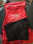 Athletic Works-waterproof Swim Bag Backpack W/ Drawstring Red Black 17L Mesh. Fixed Price $12.75.