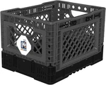 Bigant Heavy Duty Collapsible & Stackable Plastic Milk Crate - Snap Lock Fold.... Fixed Price $41.03.