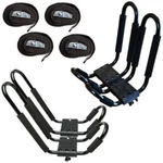2 Pair Universal J Bar Kayak Roof Rack Carrier Canoe Top Mount Suv. Fixed Price $59.99.
