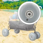Heavy Duty Balloon Tire Inflatable Wheel For Sand Beach Cart Dinghy Trolley Fish. Fixed Price $45.99.
