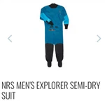 Nrs Men's Explorer Semi-dry Suit. Fixed Price $350.00.