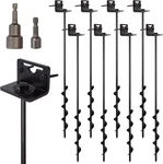 Vasgor 24 Mobile Home - Ground Screw In 8PCS (black). Fixed Price $151.52.