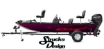 Northern Pike Bait Boat Wrap Vinyl Graphic Decal Kit Bass Fishing Dark Pink. Fixed Price $416.06.