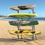4 Tier Kayak Storage Rack For Garage And Outdoor Surfboard. Fixed Price $117.99.