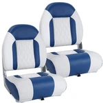 Northcaptain Deluxe White/pacific Blue High Back Folding Boat Seat, 2 Seats. Fixed Price $159.99.