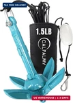 Calpalmy Kayak Anchor Kit, 1.5/3.5 Lb Folding Grapnel With 32 Ft Marine. Fixed Price $33.23.