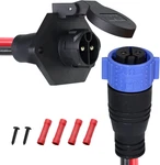 50A Trolling Motor Plug And Receptacle For Minn Kota Marine BOAT,12V/24V/26V/48V. Fixed Price $44.18.