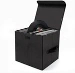 Uentip Vinyl Record Storage Box For 12 Inch Lps, Holds Up 80 Albums, Colla.... Fixed Price $33.66.