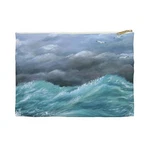 Accessory Pouch Cosmetic Bag Blue Ocean Sea View 244 Art Painting By L.dumas. Fixed Price $19.99.