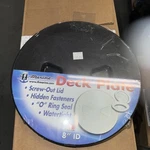 T-h Marine DPS-8-1-DP Sure-seal 8" Black Screw-out Deck Plate. Fixed Price $12.00.