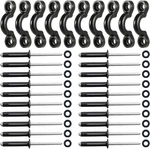 Clio 10 Pcs Pad Eyes Kit With 20 Tri-grip Rivet For Kayaks Black. Fixed Price $14.40.