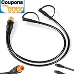 For Garmin Cable 12-PIN To Dual 4-PIN Transducer Y Splitter Adapter Marine. Fixed Price $32.88.
