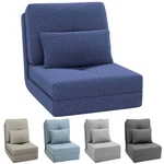 Homcom Foldable Floor Sofa Chair Seat W/ Adjustable Backrest & Pillow. Fixed Price $128.99.