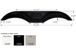 Icon 12124 FS2024 Replacement Tandem Axle Fender Skirt For Thor Rvs Polar White. Fixed Price $202.07.
