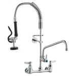 Skyshalo Wall Mount Triple Handle Pull Down Kitchen Faucet Stainless Steel. Fixed Price $99.99.