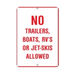 Vertical Metal Sign Multiple Sizes Trailers, Boats, Rv's Jet Skis Activity. Fixed Price $19.99.
