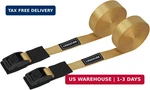 Kayak Tie Down Straps For Roof Rack - 15 Feet Adjustable Cam Buckle Lashing. Fixed Price $8.99.