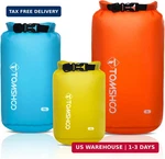 Tomshoo Dry 3-PACK/5-PACK, Lightweight Waterproof Bags Roll Top Sack Set Kee. Fixed Price $31.22.