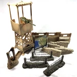 World Peacekeepers Lot Desert Tan Look Out Tower Army Camp Accessories Set. Fixed Price $29.80.