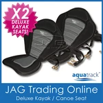 2 Deluxe Adjustable Padded Canoe/kayak Seats High Back Rest - Aquatrack. Fixed Price $78.36.