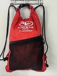 Athletic Works-waterproof Swim Bag Backpack W/ Drawstring Red Black 17L Mesh. Fixed Price $19.99.
